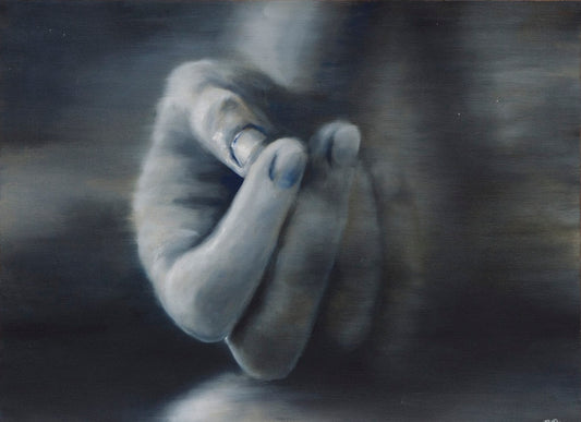 Hand Oil Painting in the Style of Gerhard Richter