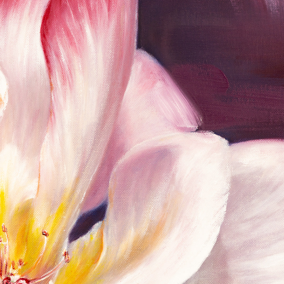 Fading Garden Rose - Original Oil Painting by Robyn Palescandolo
