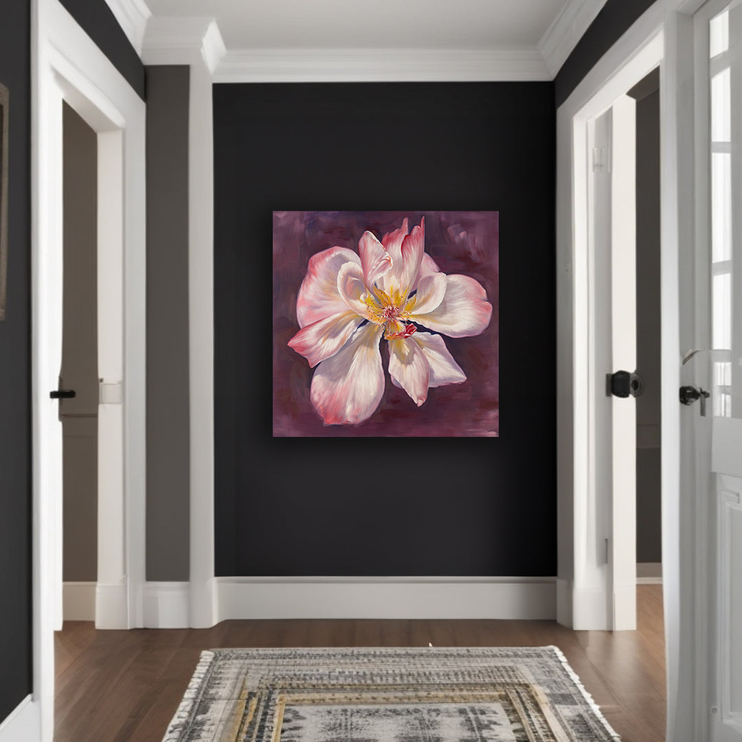 Fading Garden Rose - Original Oil Painting by Robyn Palescandolo