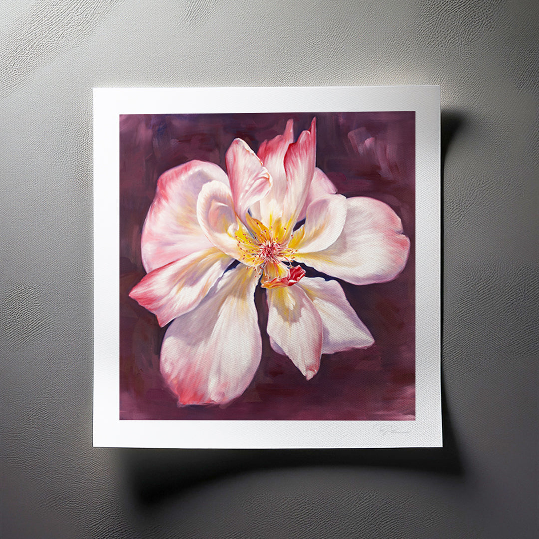 Fading Garden Rose - Botanical Print on Fine Art Paper