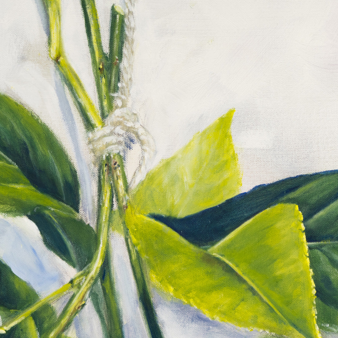 Garden Lemons - Original Oil Painting by Robyn Palescandolo
