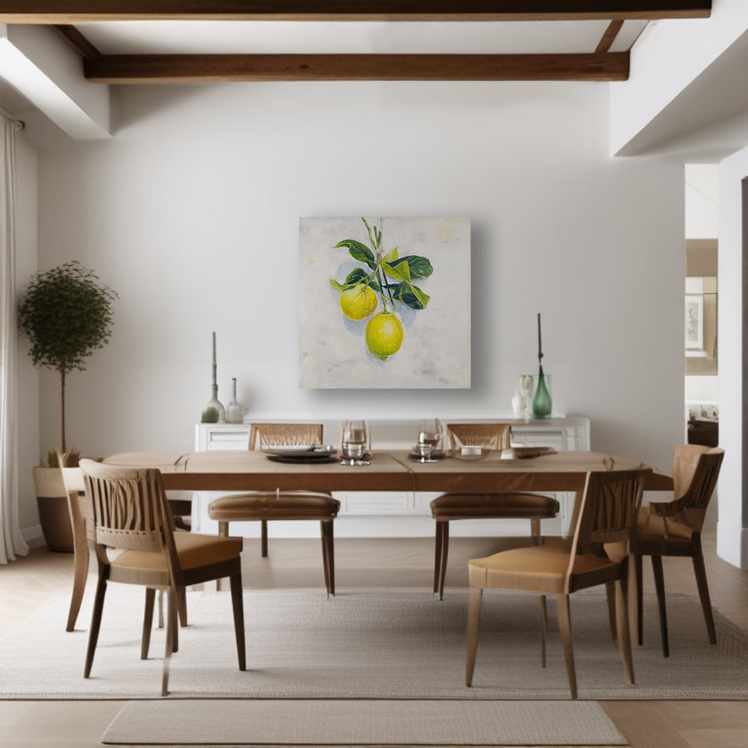 Garden Lemons - Original Oil Painting by Robyn Palescandolo