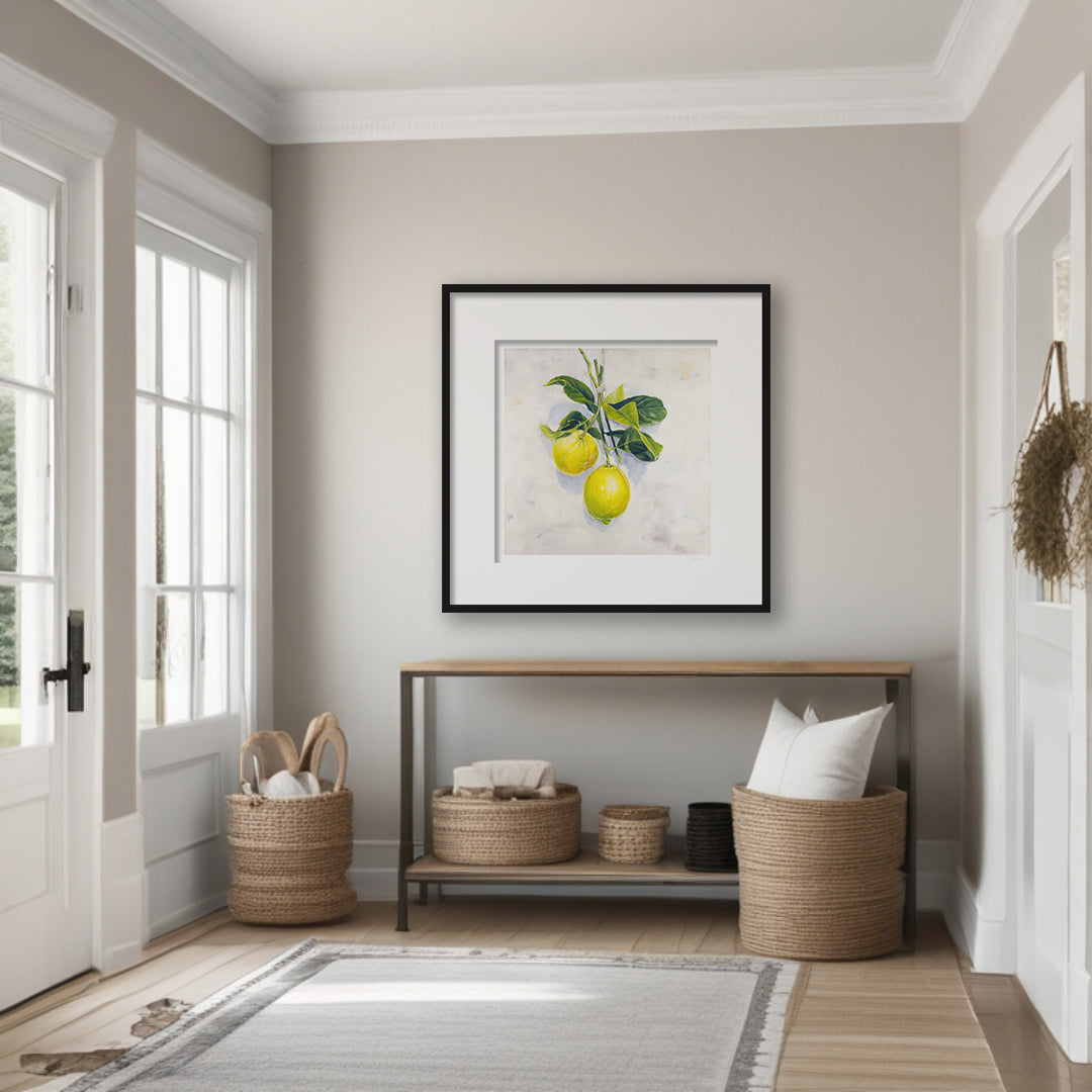 Garden Lemons - Botanical Print on Fine Art Paper