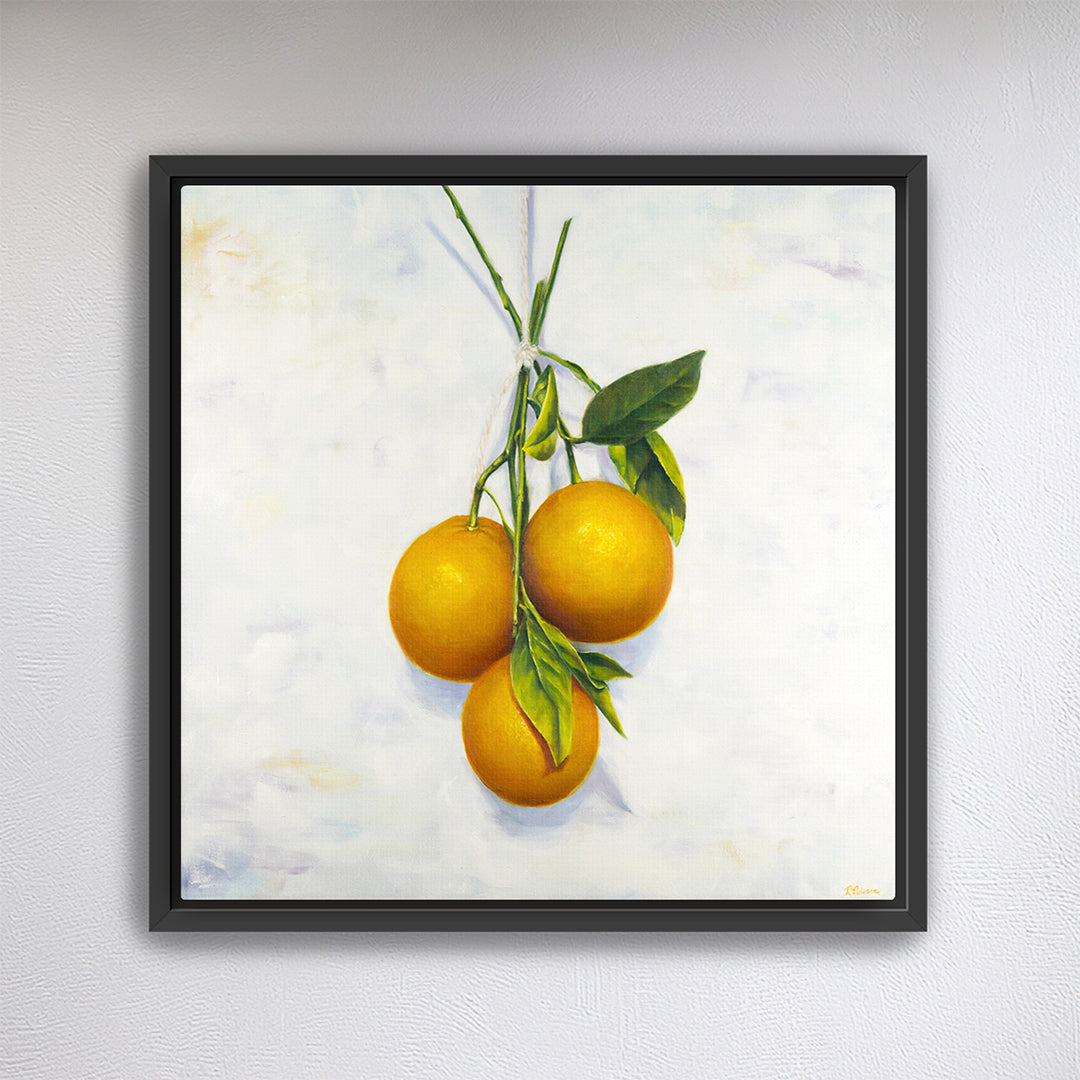 Garden Oranges - Botanical Print on Fine Art Canvas