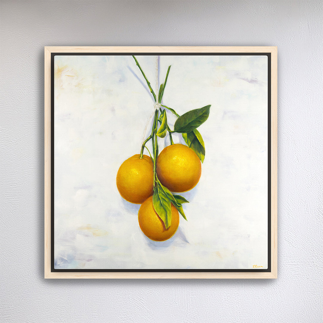 Garden Oranges - Botanical Print on Fine Art Canvas