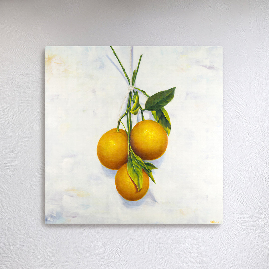 Garden Oranges - Botanical Print on Fine Art Canvas