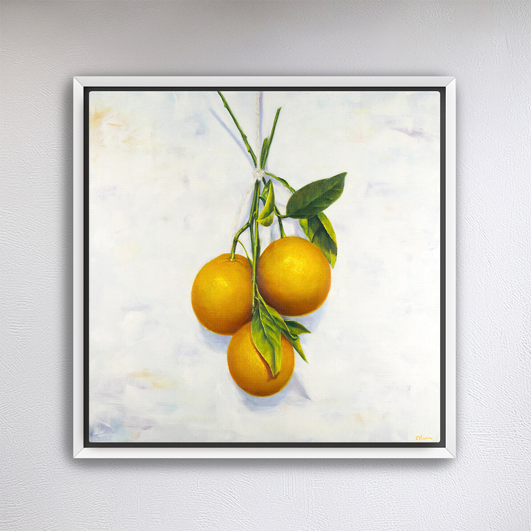 Garden Oranges - Botanical Print on Fine Art Canvas