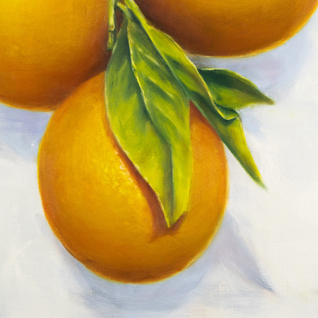 Garden Oranges - Original Oil Painting by Robyn Palescandolo