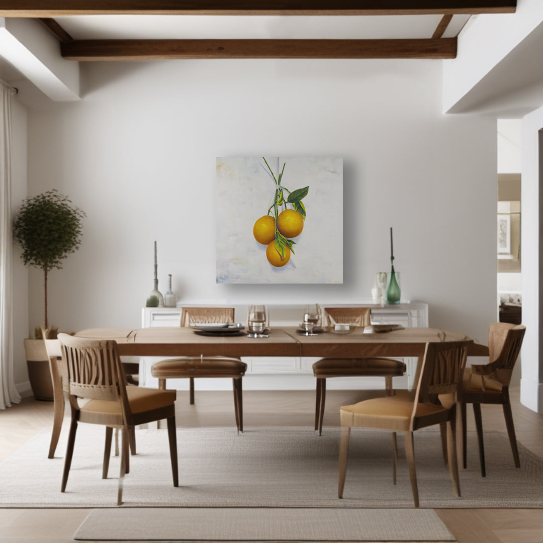 Garden Oranges - Original Oil Painting by Robyn Palescandolo