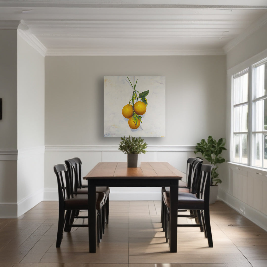 Garden Oranges - Original Oil Painting by Robyn Palescandolo