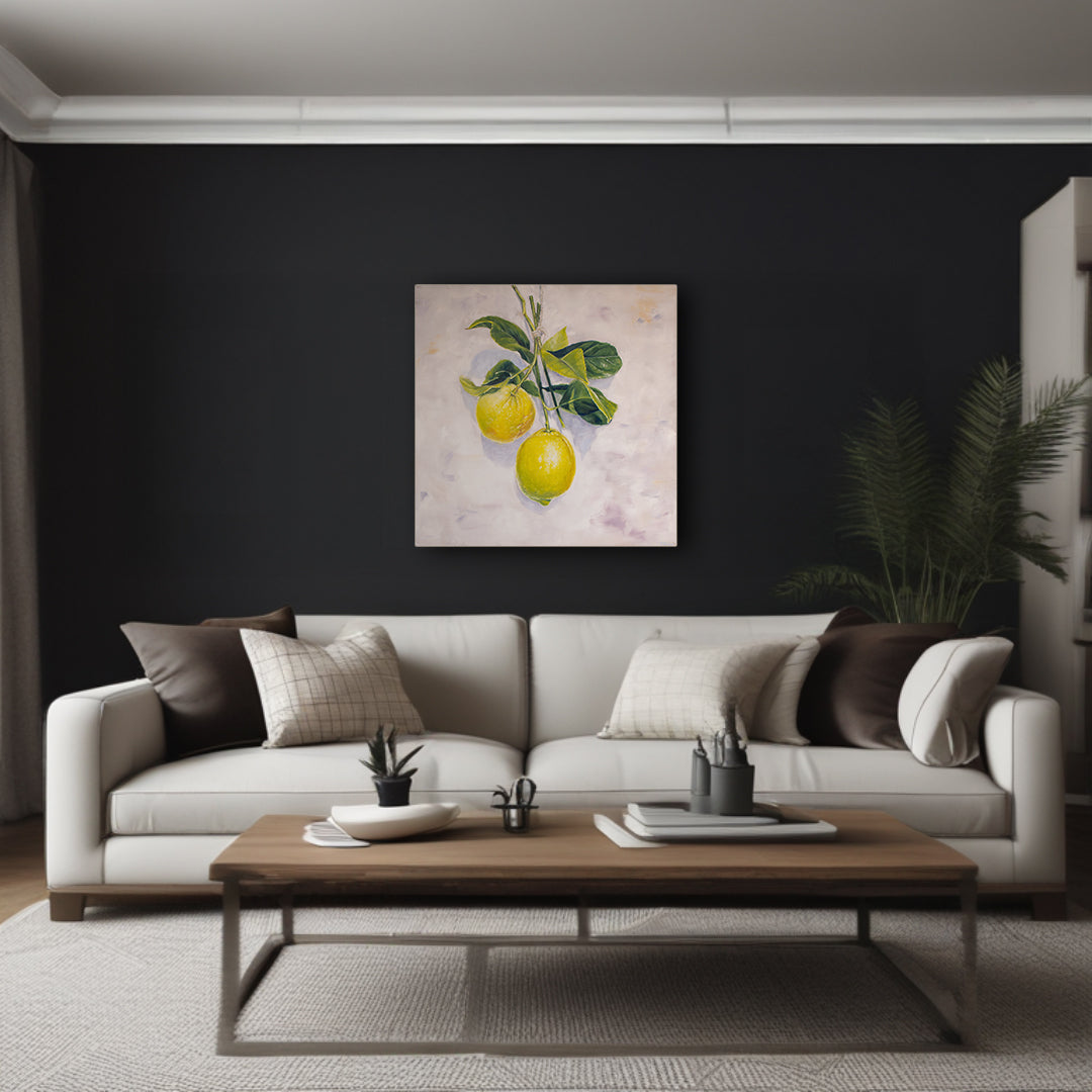 Garden Lemons - Original Oil Painting by Robyn Palescandolo
