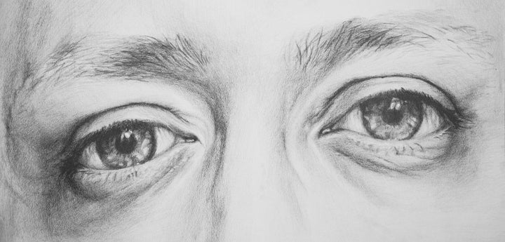Eyes No. 1, Large Scale Pencil Drawing on Paper