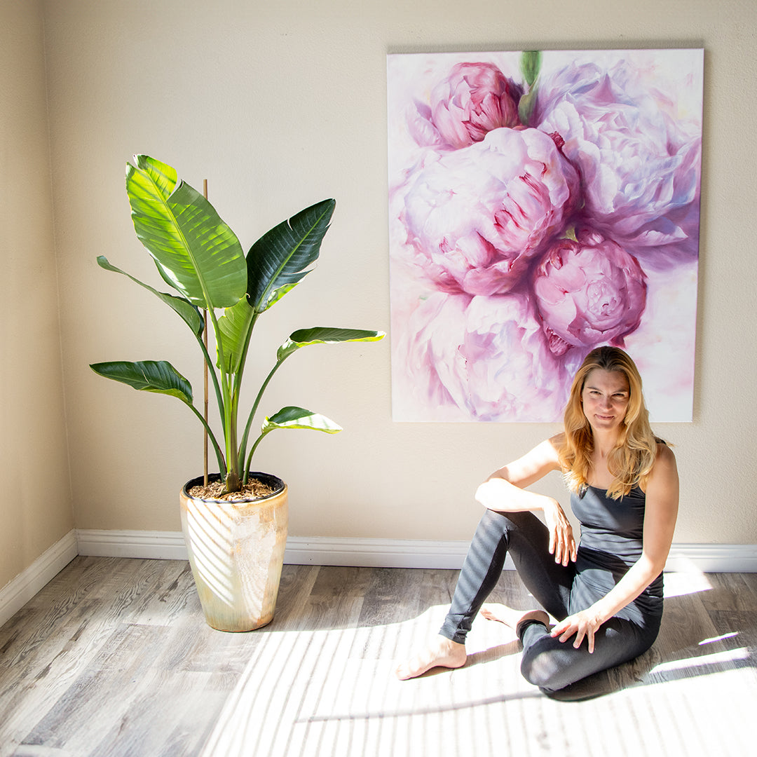 Bouquet of Peonies - Original Oil Painting by Robyn Palescandolo