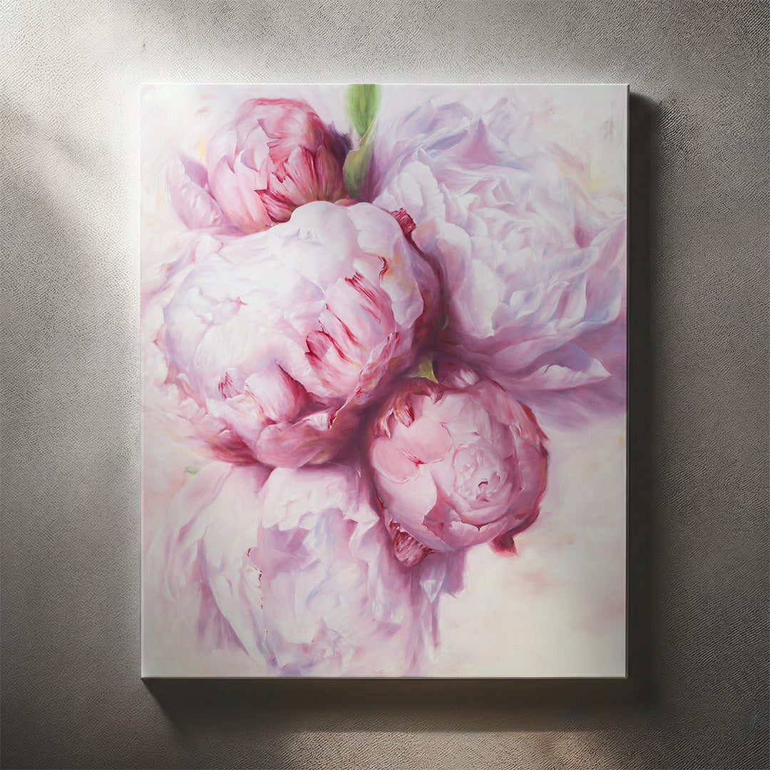 Bouquet of Peonies - Original Oil Painting by Robyn Palescandolo