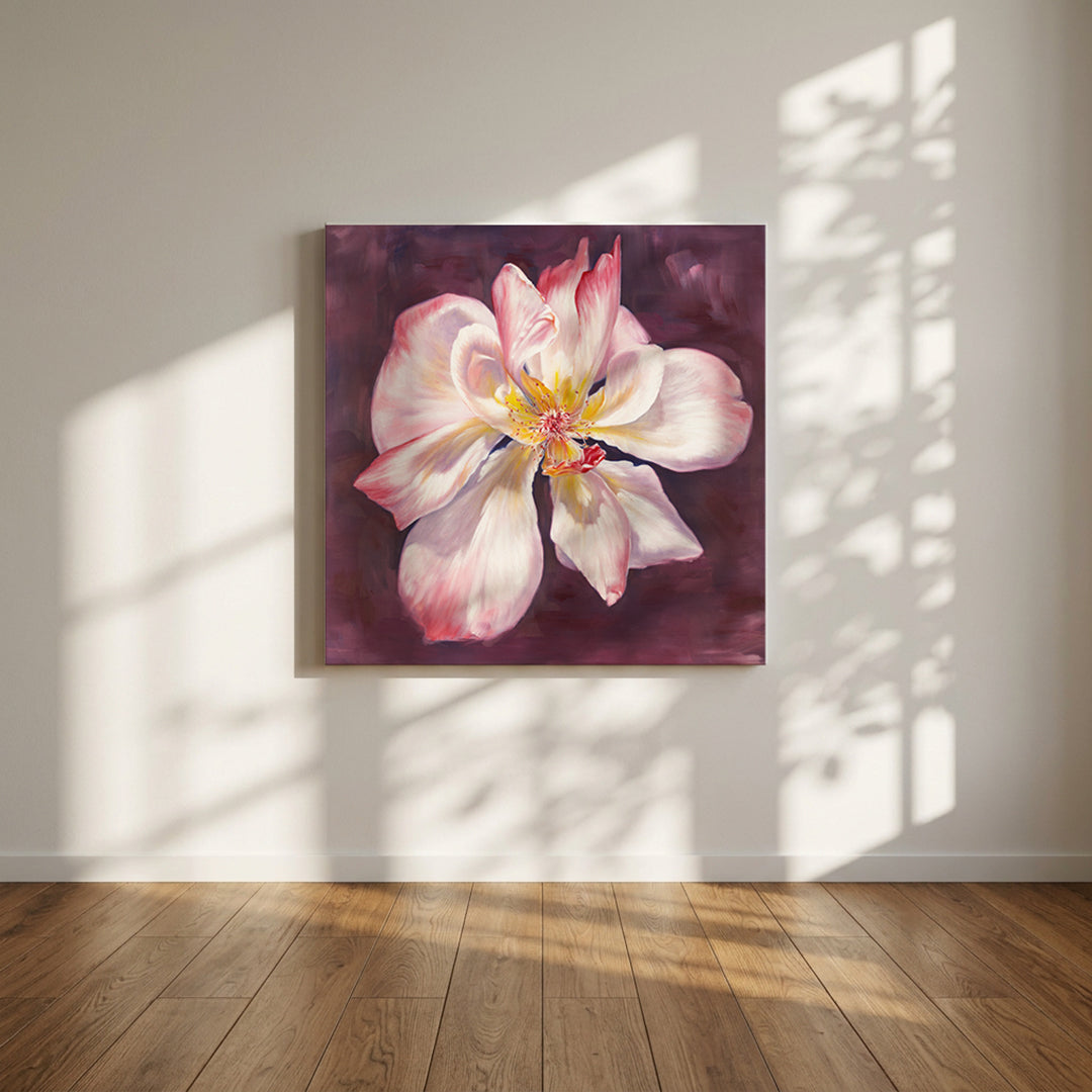 Fading Garden Rose - Original Oil Painting by Robyn Palescandolo