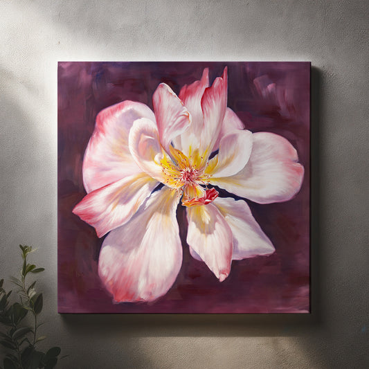 Fading Garden Rose - Original Oil Painting by Robyn Palescandolo