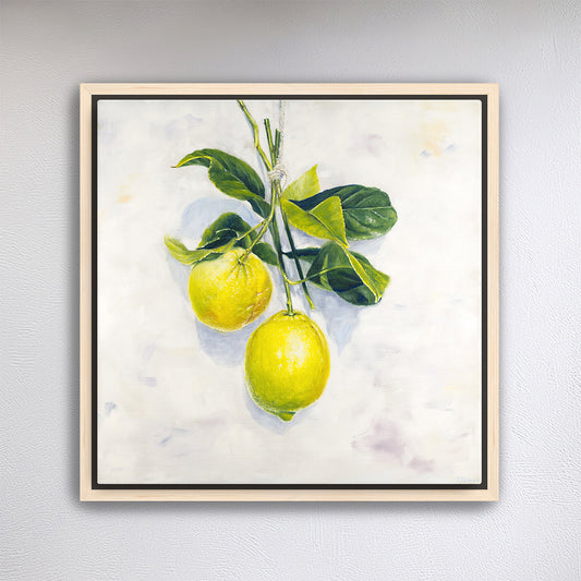 Garden Lemons - Botanical Print on Fine Art Canvas