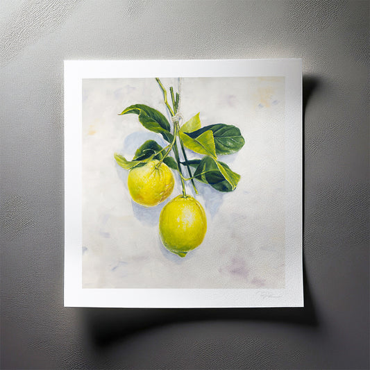 Garden Lemons - Botanical Print on Fine Art Paper