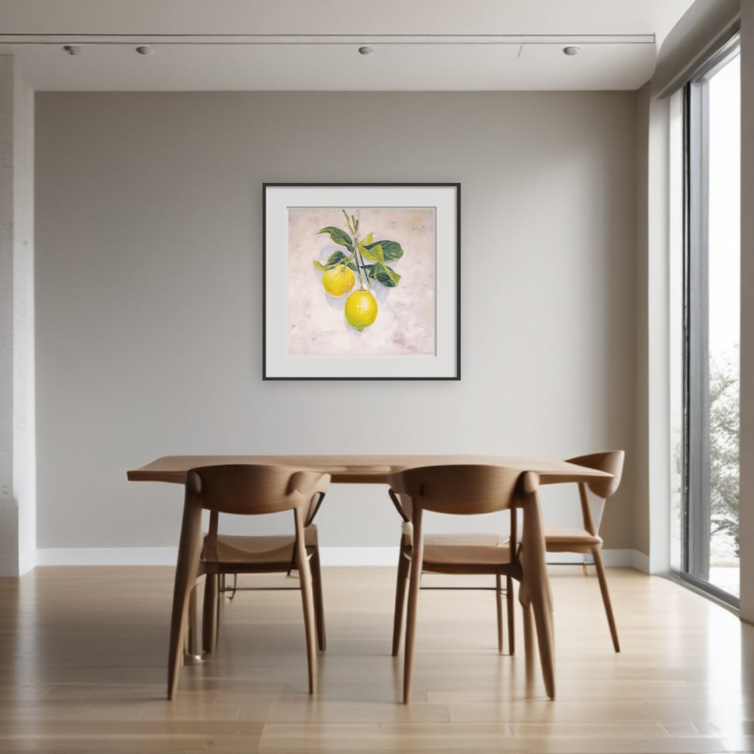 Garden Lemons - Botanical Print on Fine Art Paper
