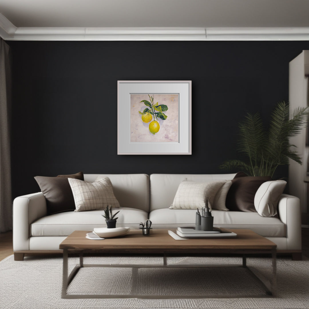 Garden Lemons - Botanical Print on Fine Art Paper