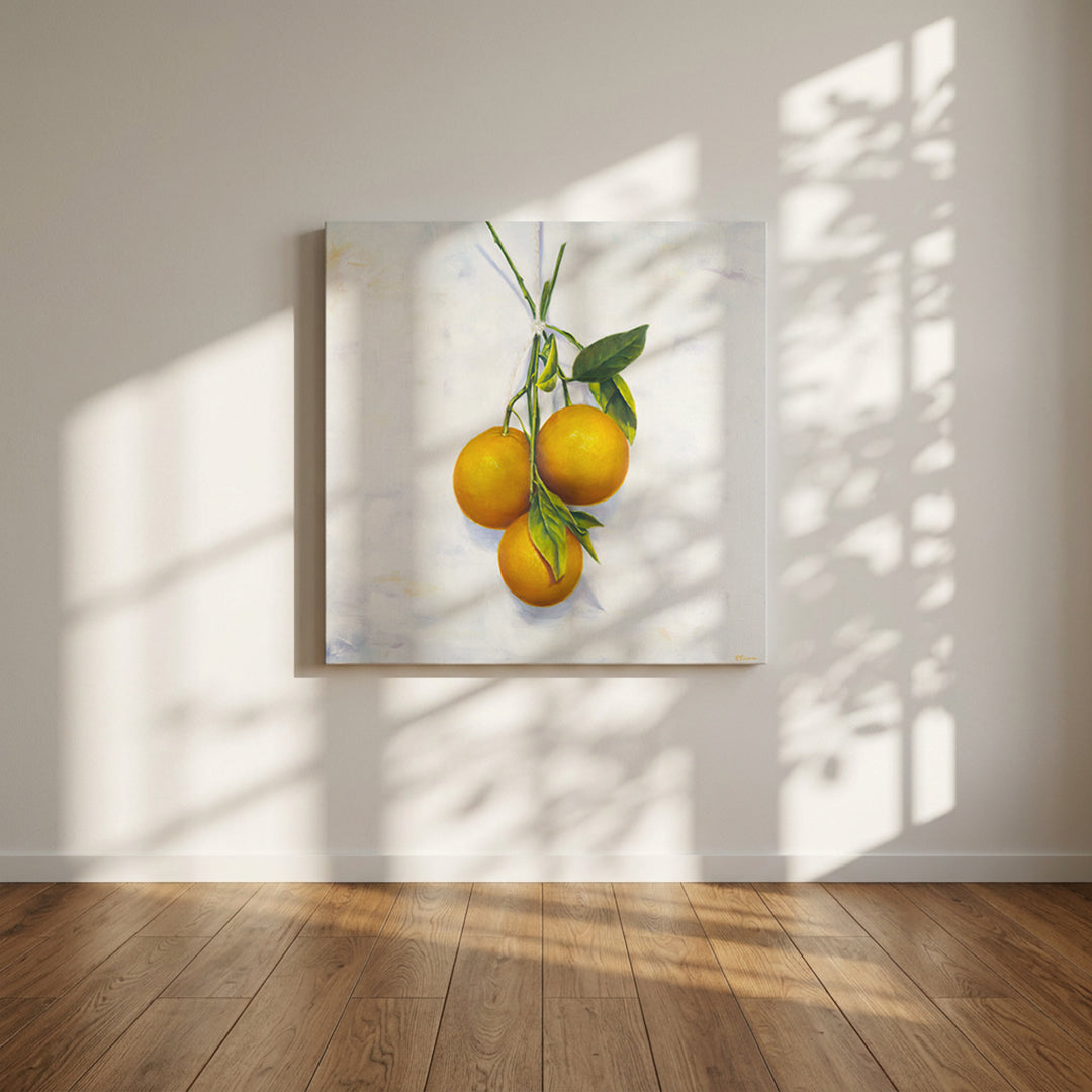 Garden Oranges - Original Oil Painting by Robyn Palescandolo