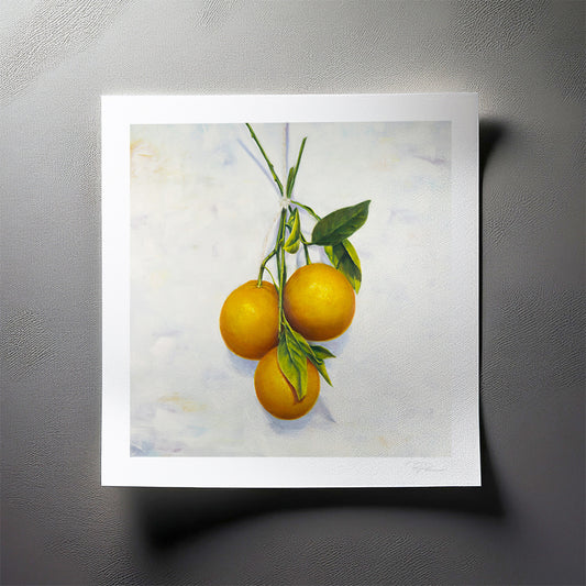 Garden Oranges - Botanical Print on Fine Art Paper