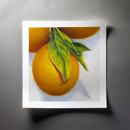 Garden Oranges, Detail - Limited Edition Botanical Print on Fine Art Paper