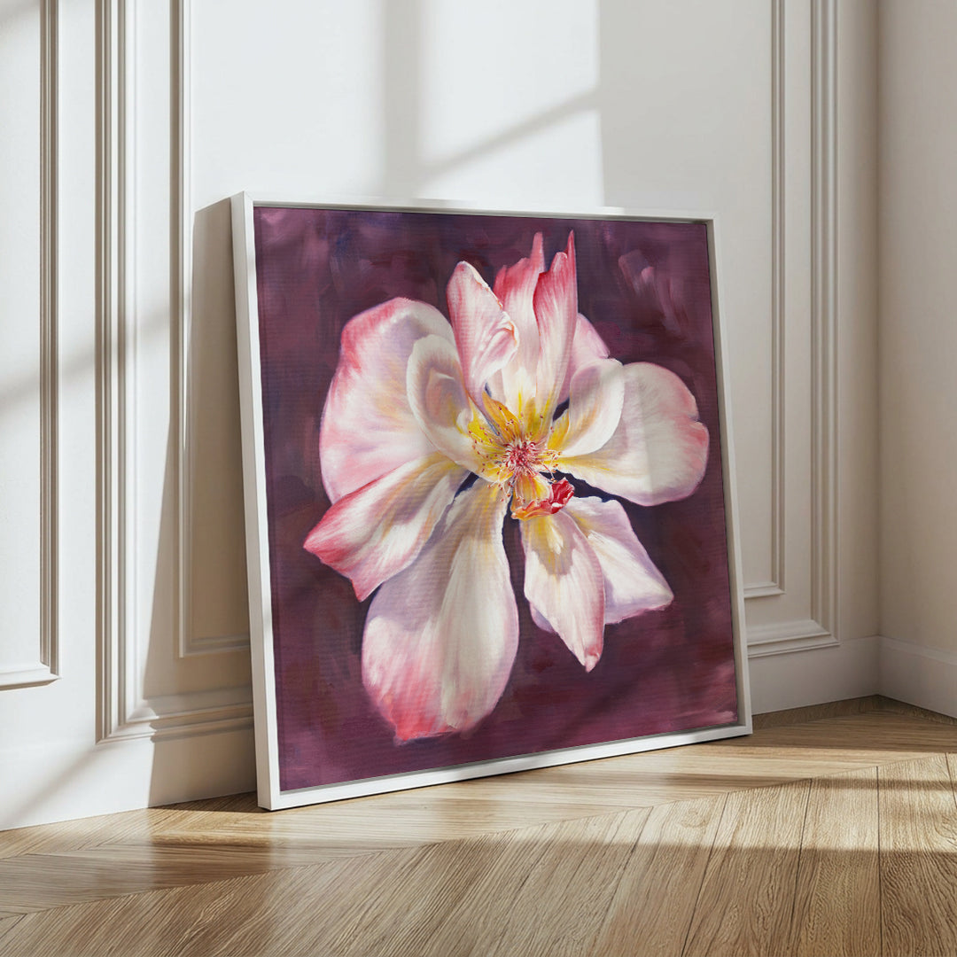 Fading Garden Rose - Original Oil Painting by Robyn Palescandolo