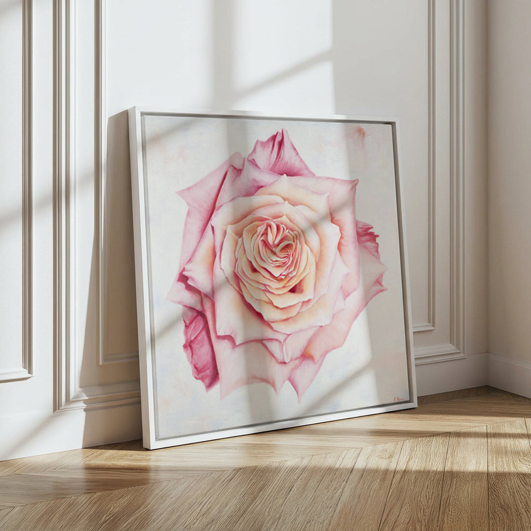 Pink Heirloom Rose - Original Oil Painting by Robyn Palescandolo